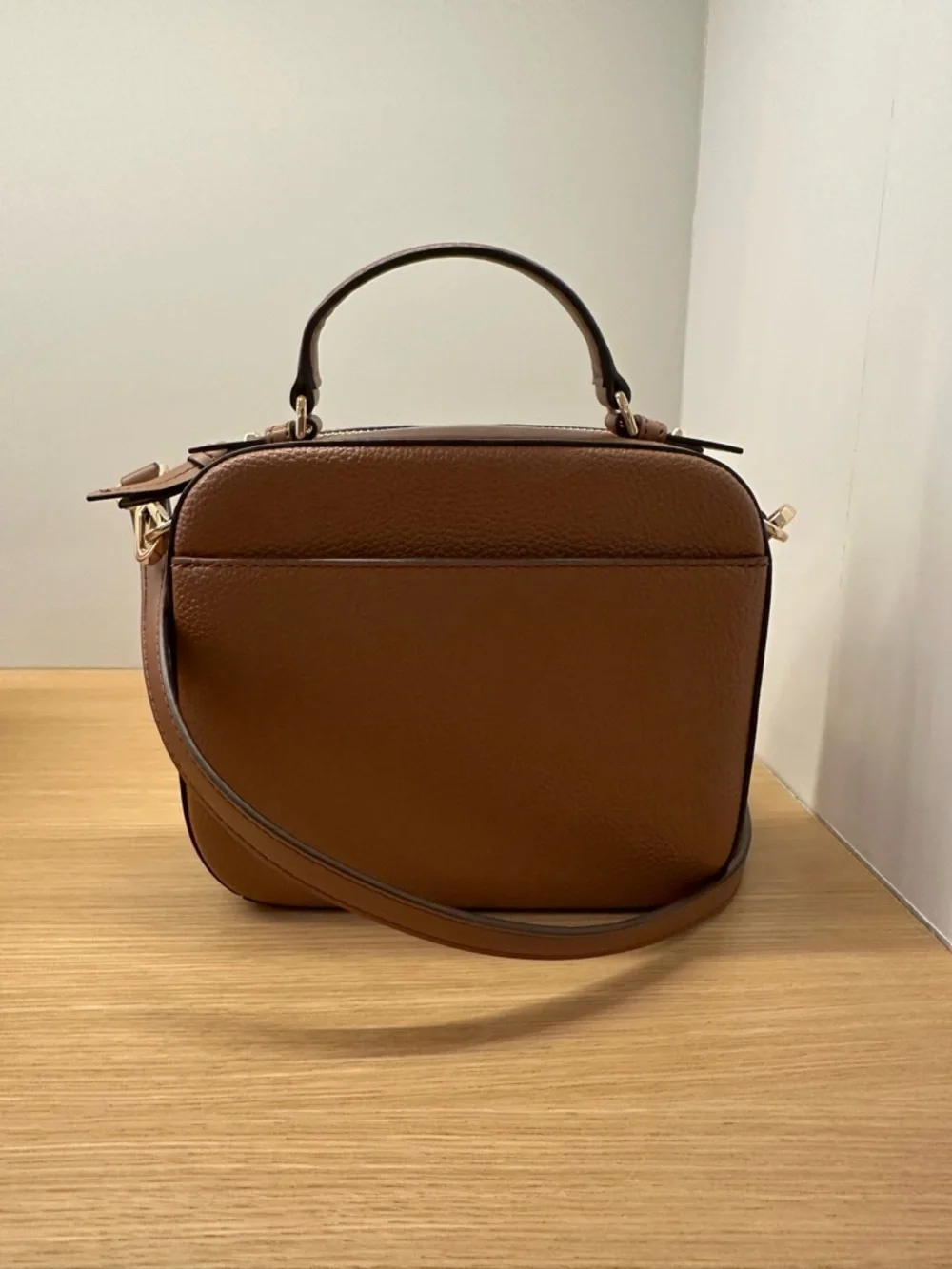Michael Kors Brown Leather Top-Handle Crossbody Bag - Picture 3 of 7